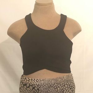 Black Fashion Dazzle Crop Top.